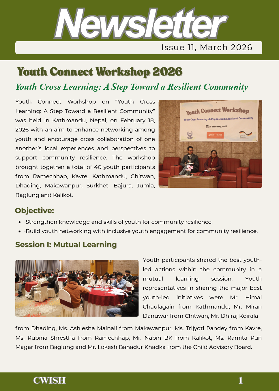 Newsletter on Environment and Climate Initiatives